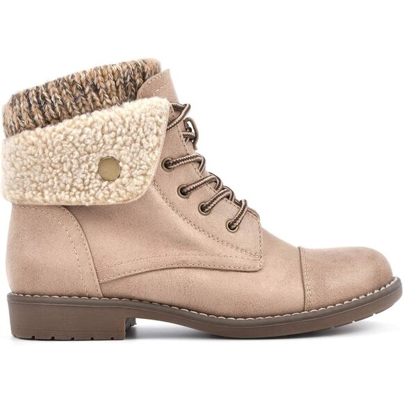 CLIFFS BY WHITE MOUNTAIN Ankle Boot Women's Size (6X11) Cream 100% Textile Duena - Picture 4 of 6